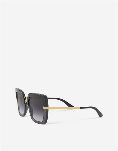 halbrandbrille dolce gabbana|Half print sunglasses in Black for Women .